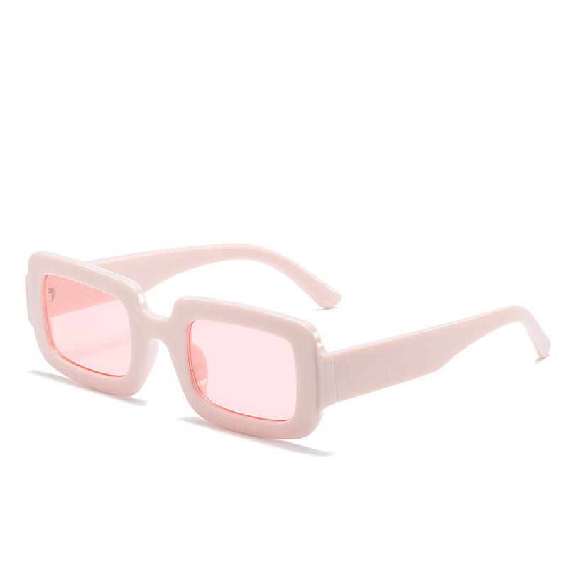 Square Sunglasses, Mujia Catwalk Jelly-Colored Square Glasses, Street Photography Retro Sunglasses For Women