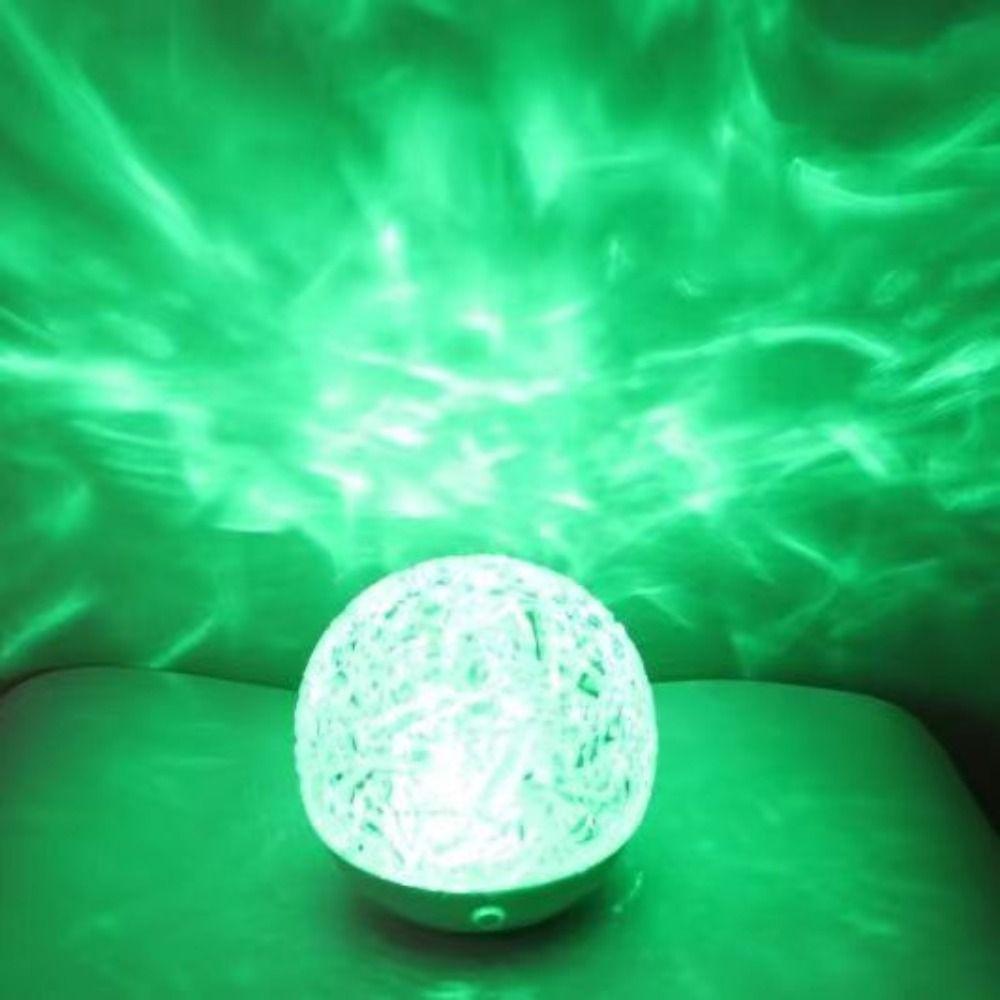 Remote Controls LED Spherical Night Light Aurora Water Ripple Projector  Home Ambiances