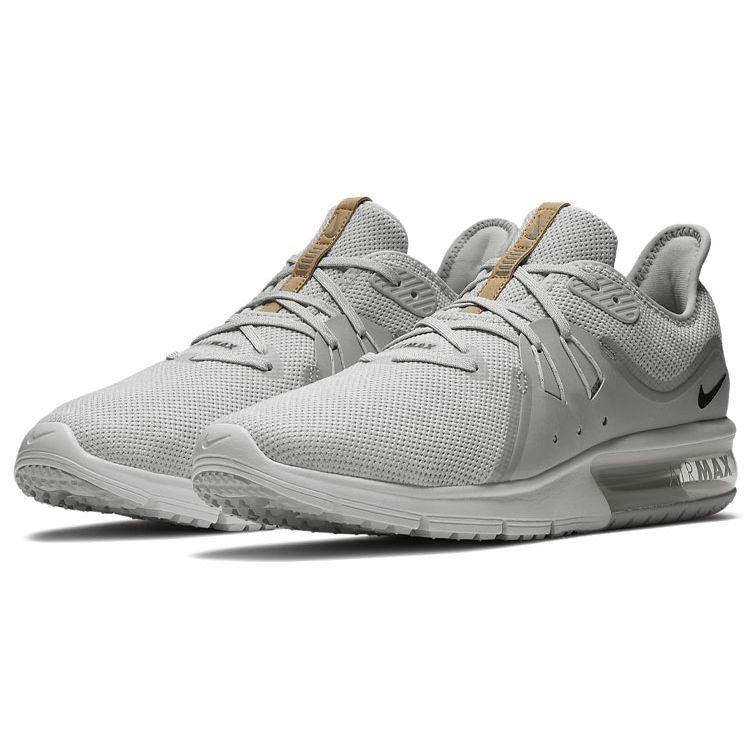 Nike Air Max Sequent 3 Pure Platinum Men Sneakers Grey Black-White 921694-008