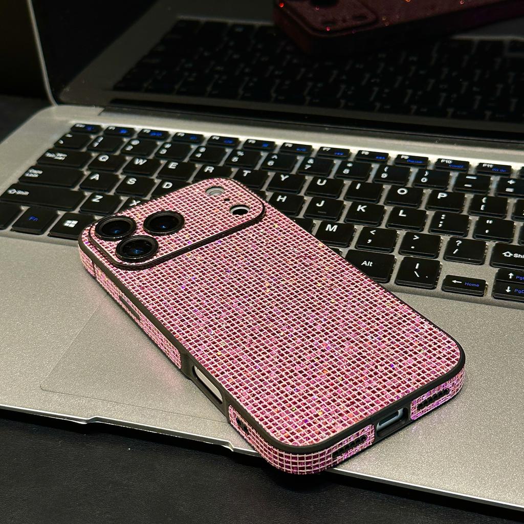 Shockproof Aurora Glitter Shiny Diamond Case For For Iphone 17 16 1 14 13 Pro MAX 17pro Rhinestone Camera Protect Hard Cover