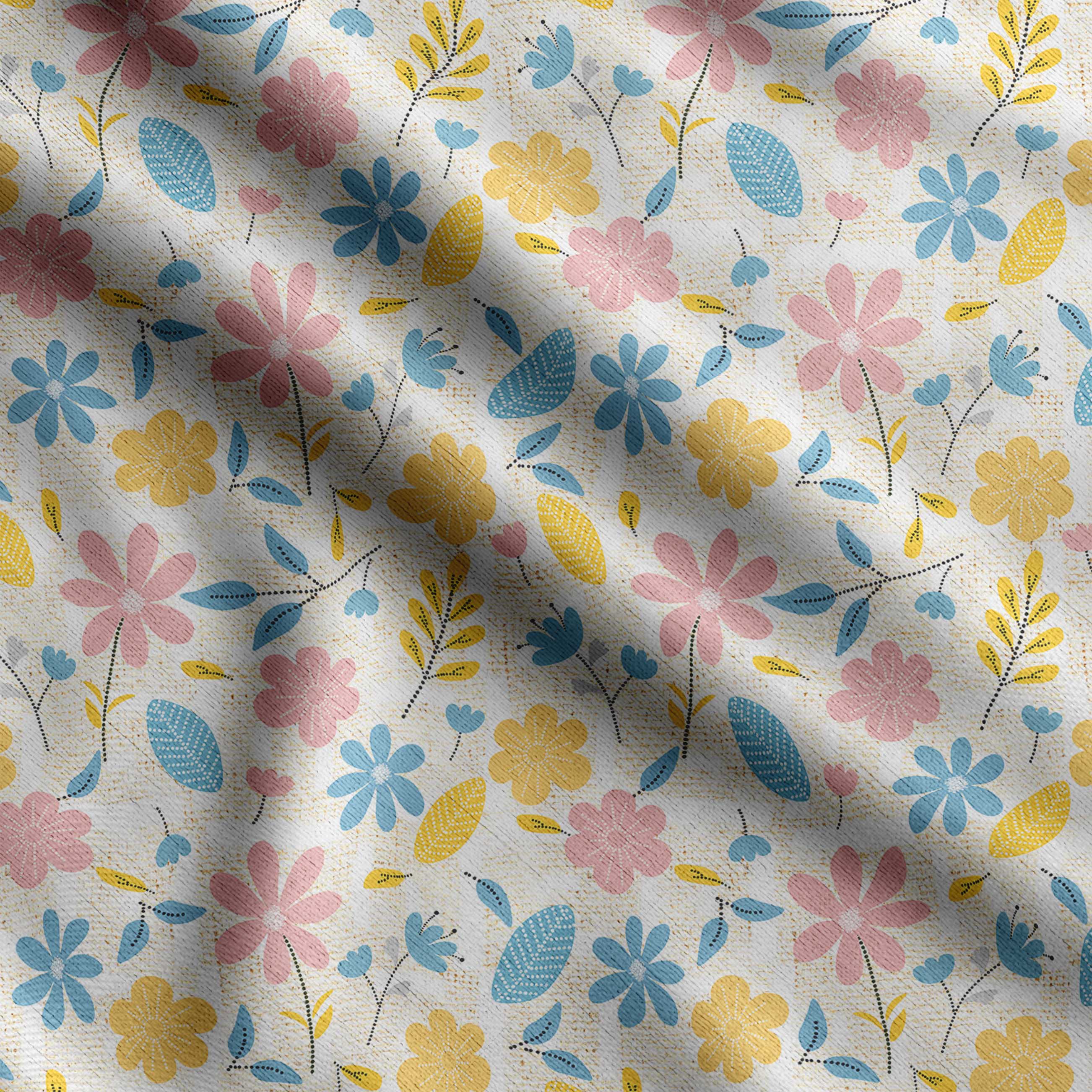 

Квітковий принт Soimoi, бавовняний кембрик, стьобальна тканина, продана The Yard шириною 42 дюйми, бавовняна тканина середньої щільності, 42 Inch Wide - Cotton Cambric жовтий