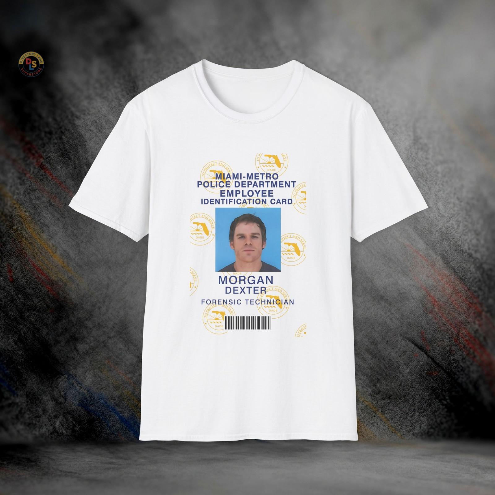 Dexter Morgan Miami Metro Forensic ID Card T-Shirt | Softstyle Tee S