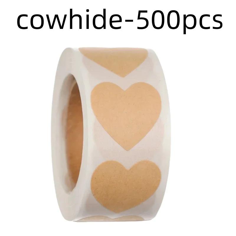500Pcs Love Heart Stickers Roll Cute Heart Shaped Seal Labels for Scrapbooking Craft Birthday Party Gift Packaging Stationery