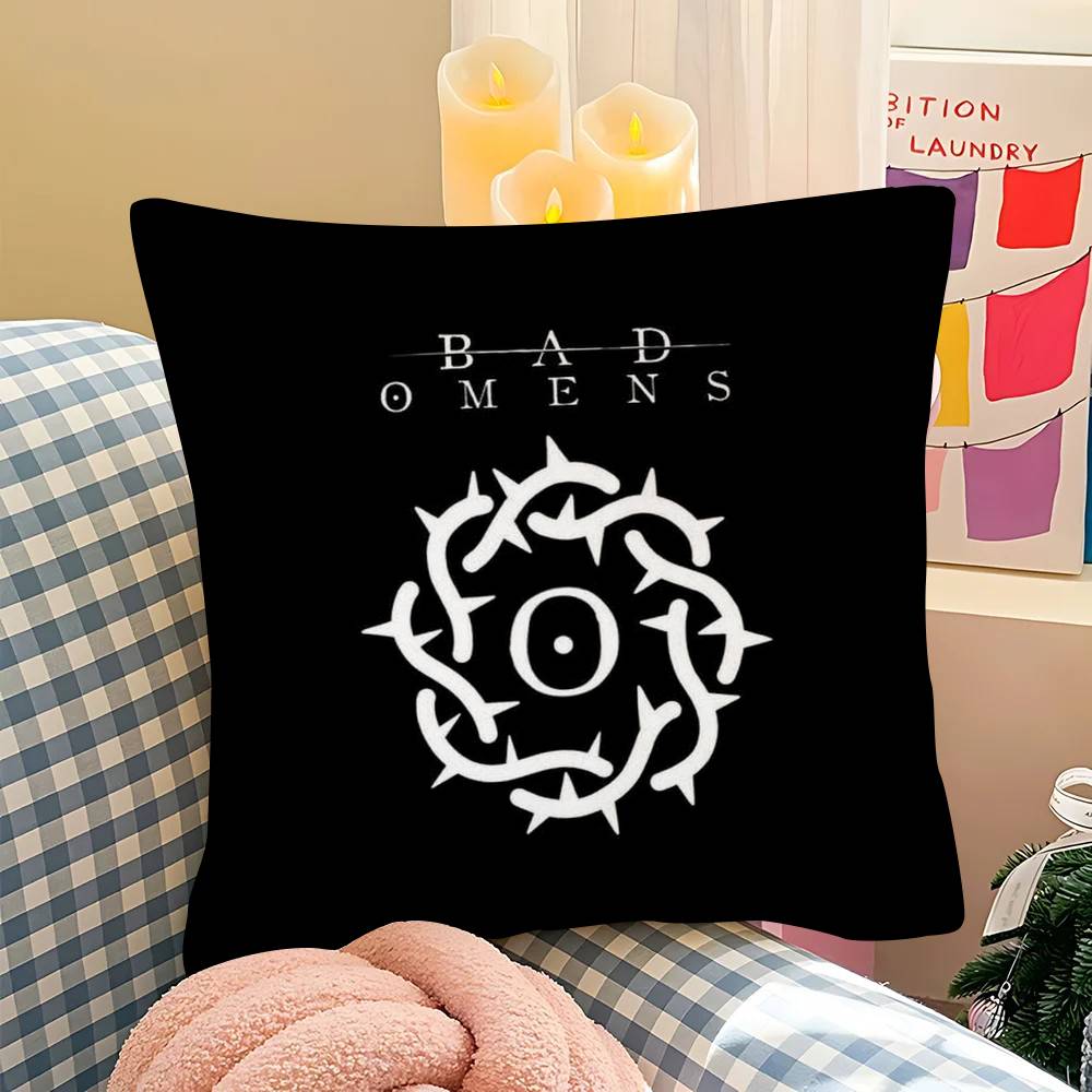 1Pc Bad Omen Cartoon Character Pillow Case Fashion Square Pillowcase Bedroom Sofa Room Ins Decoration Leisure