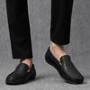 Fashion Lightweight Men Genuine Lleather Casual Shoes Lazy Shoes Male Breathable Slip-on Mens Driving Shoes Loafers Moccasins