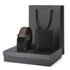 Water Ripple Brown Belt Wallet Set Gift Box Men's Business Gift Brand Leather Belt