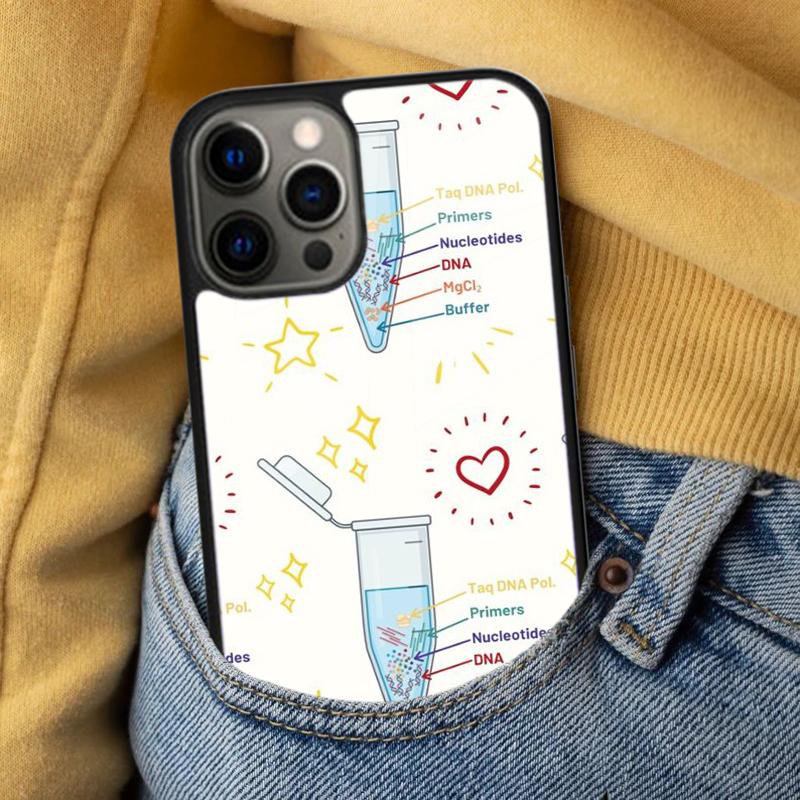 Fashion Biology Chemistry Soft Phone Case for iPhone 17 Air 16e Pro max 15 Pro 13 14 Plus 11 12 MagSafe Magnetic Coque