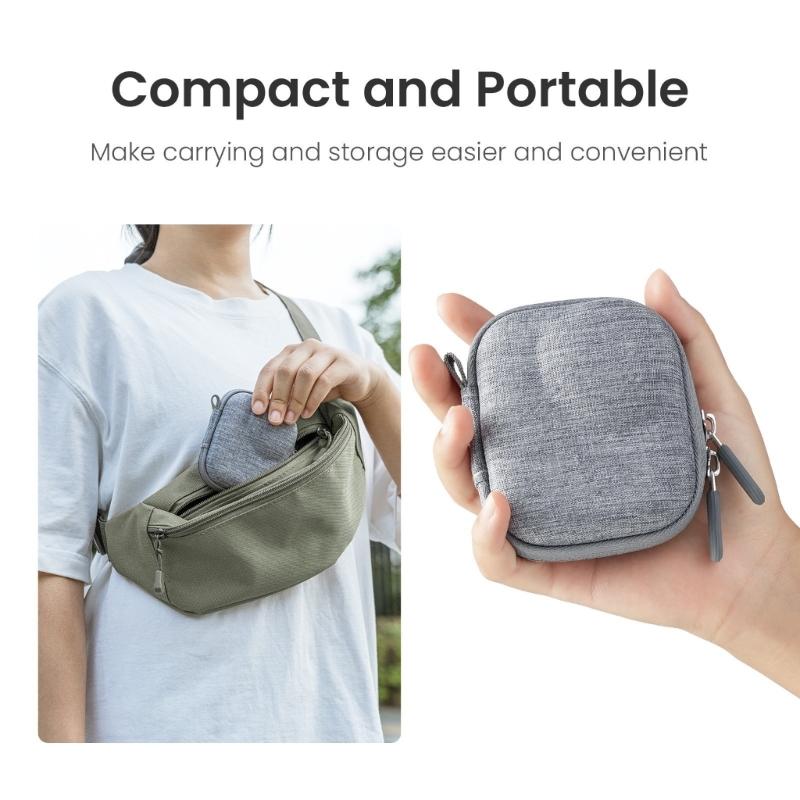 Compact Protective Storage Bag For Portable Action Camera Accessories EVA Carrying Case Lightweight Design