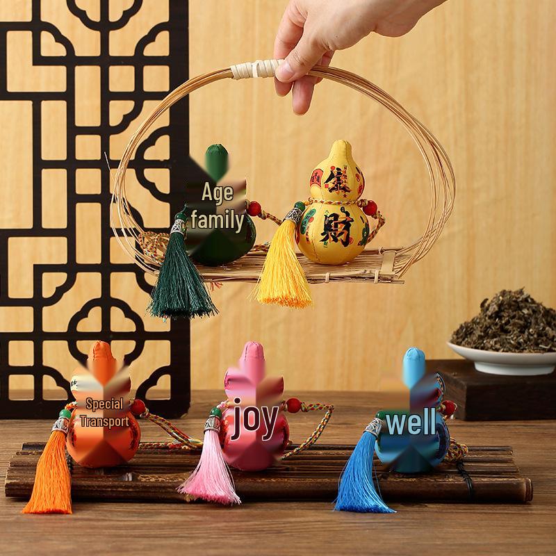 Chinese New Year Dragon Boat Festival Good Luck Gourd Sachet Pendant Souvenir