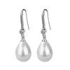 1PAIR Elegant Imitation Pearl Dangle Earrings for Women Bridal Engagement Wedding Drop Earrings Jewelry Gift