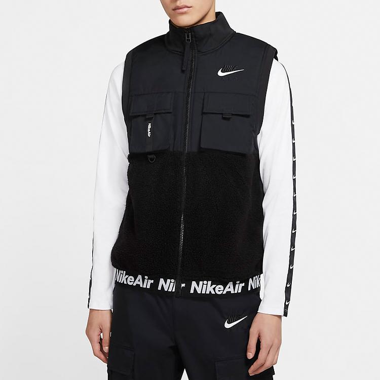 Nike Synthetic-Fill Fleece-Lined Warm Sleeveless Sports Vest Men Vests CU4175-010