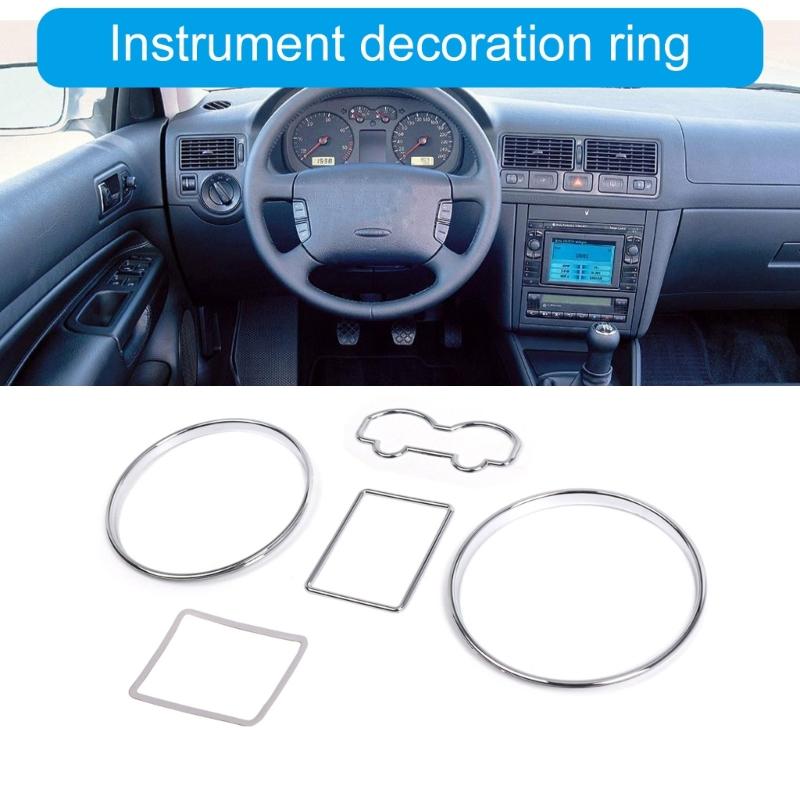 Speedometer Bezel Trim Speedometer Gauge Rings Trim for MKIV 1997-2003 Automotive Gauge Rings Bezel Set