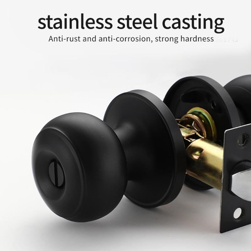 Okrągłe gałki ze stali nierdzewnej odporne na korozję, wzory zamków do drzwi wewnętrznych do wilgotnego środowiska i szybki montaż