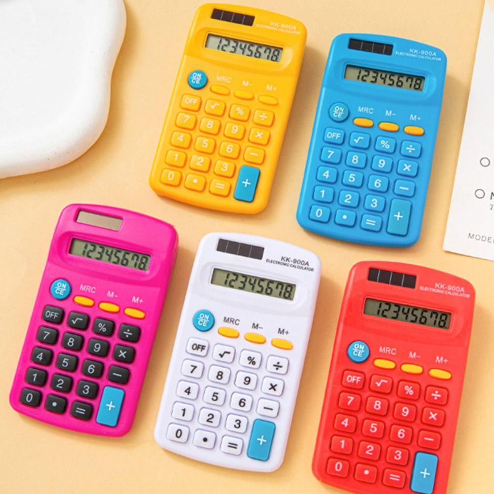 Large LED Display Mini Pocket Calculator 8-Digit Standard Function Calculator  Students