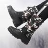 Men's Winter Warm Snow Boots Rubber Hiking Boots Outdoor Knee High Camouflage Duck Boots Waterproof  Plus Size