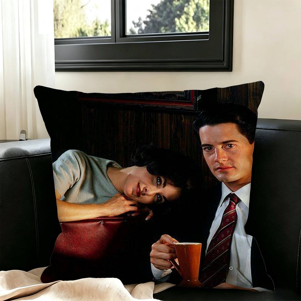 Twin Peaks F-Fire Walk Me Pillow Case Square Double-Sided Sofa Cushion Cover Bedroom Bedside Pillow