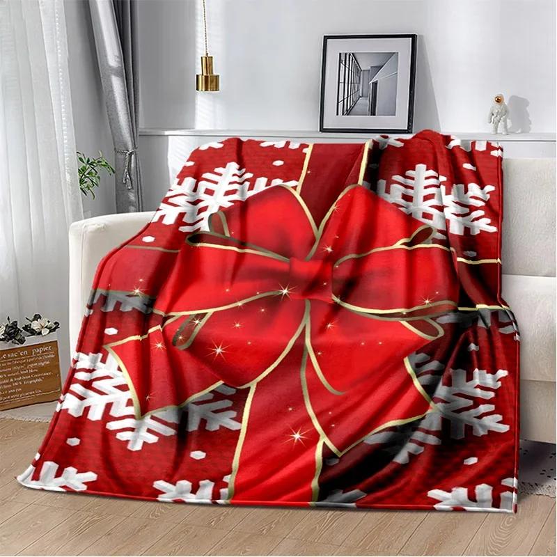 Merry Christmas Tree Santa Claus Kids Gift Cartoon Plush Blanket,Flannel Blanket Throw Blanket for Living Room Bedroom Bed Sofa
