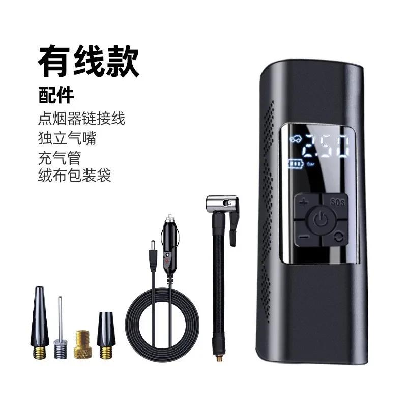 

Мини беспроводной автомобильный воздушный компрессор воздушный насос для автомобиля мотоцикла велосипеда мячи монитор давления в шинах SOS спасательный световой дисплей