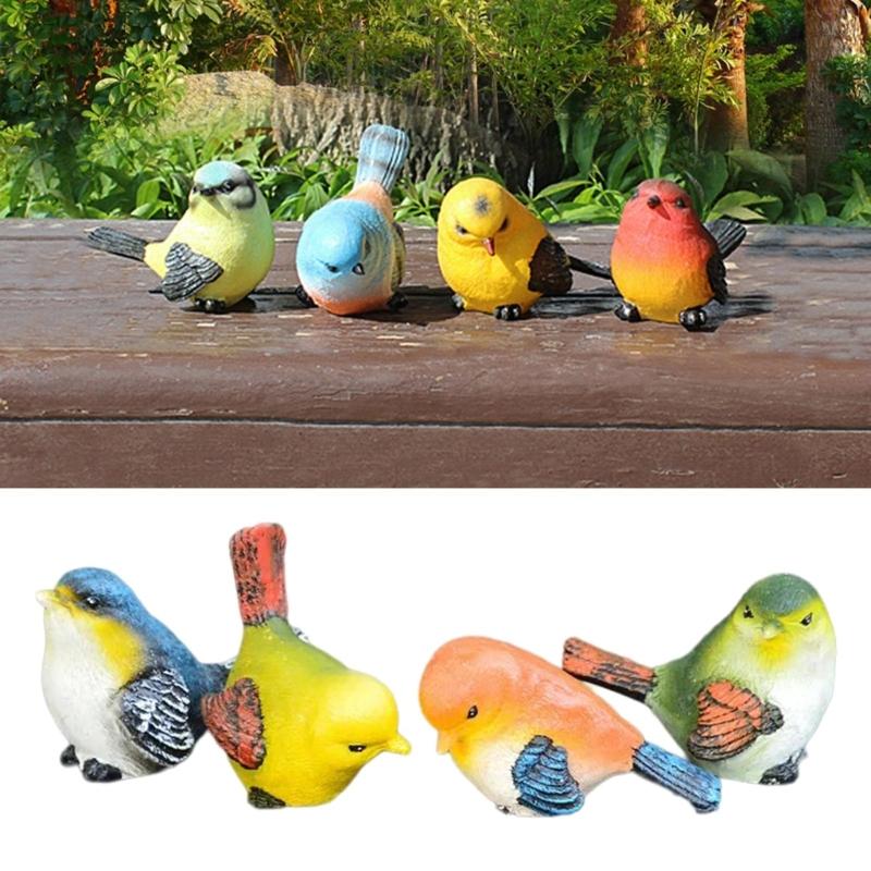 Bird Garden Decors Welcome Sign Sculpture Statues for Yard Lawn Funny Ornaments Outside Figurine Home Decorations