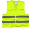 Fluorescerend groen reflecterend vest Mouwloze tops Verkeersveiligheidsreflector met reflecterende streep