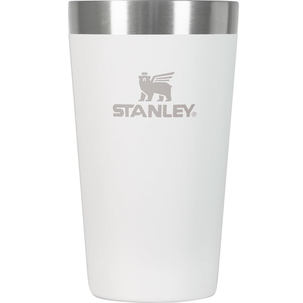 STANLEY NEW Stackable Vacuum Vacuum Insulated Stainless Keeps Coffee Hot or Outdoor Dishwasher Warranty Japanese Pint, 0.35L Frosted, Tumbler, Steel,