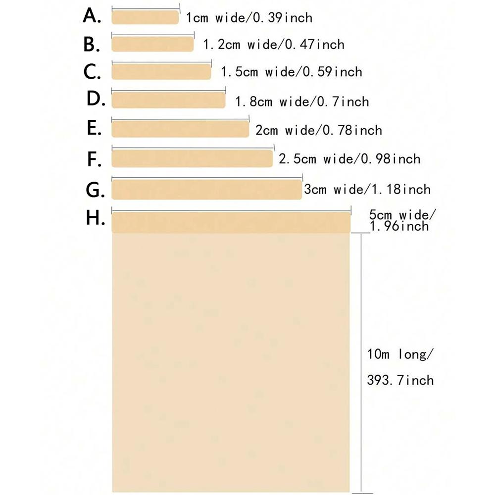 1Roll 10m Furniture Self-adhesive Edge Banding Tape Wood Grain for Refurbishment Cabinets Seams Repair Door Frames Wall Decor