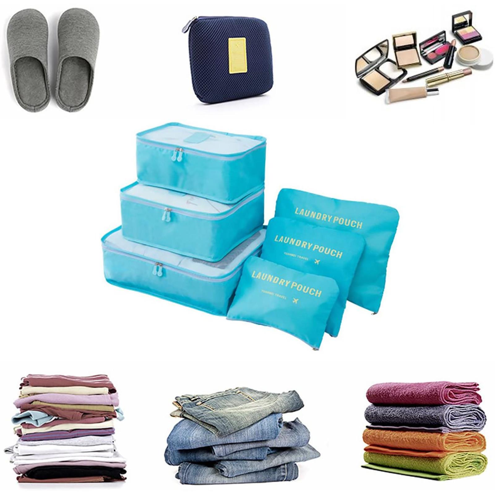 

Валізи-органайзери, дорожні сумки для одягу, упаковка з 6 водонепроникних сумок для зберігання