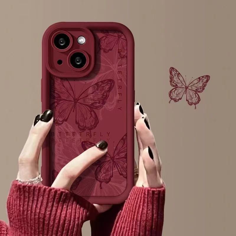 

Корундовый Высокий Бамбуковый Полый Бабочка Подходит для Чехла Мобильного Телефона Apple 16pro Защита от Падений Полностью Закрывающий Защитный Чехол для iPhone 15 Apple 17PROMAX