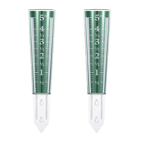5-Inch Capacity Rain Gauge Easy to Read Rain Gauge Precipitation Monitor with Magnifying Scale And Numbers for Garden Yard Field Lawn