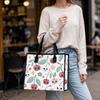 Cute Cherry Pattern Tote Bag Portable Shopping Handbag for Daily Use