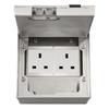 Marble Flat Floor Insert Multifunctional Pure Stainless Steel Power Ground Plug Household Floor Socket Box