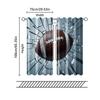 2 Stück Filtervorhänge (Ausgenommen sind Stangen, die ohne Batterien nicht beweglich sind.) American Football durch WändeHintergrundgeeignet für
