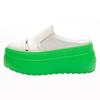 Women's shoes in the summer of 2025 new heelless bag head green bottom trend half slippers women's casual versatile simple fashion