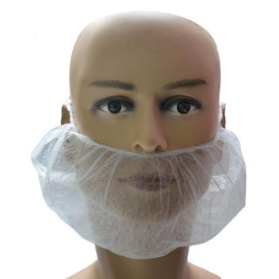 100 Stück Bartschutz Einweg Atmungsaktiv Vliesstoff Einzelne Schlaufe Gesichtsmasken für Männer