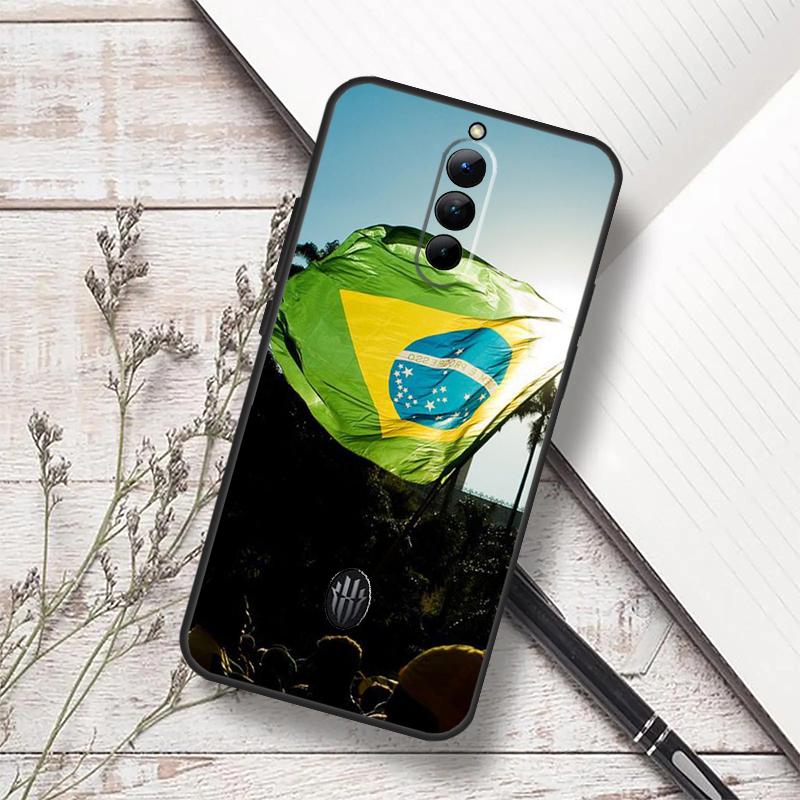 Brazil Brazilian Flag Case For ZTE Nubia Red Magic 7S 6S 7 Pro RedMagic 10 Air 8S 9S 10S 8 9 10 11 Pro Plus Funda