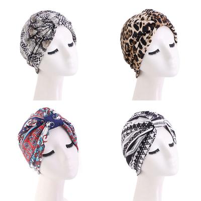 Turban Hat Chemotherapy Cap Headscarf Cap Lining Satin Women's Style Muslim Hat