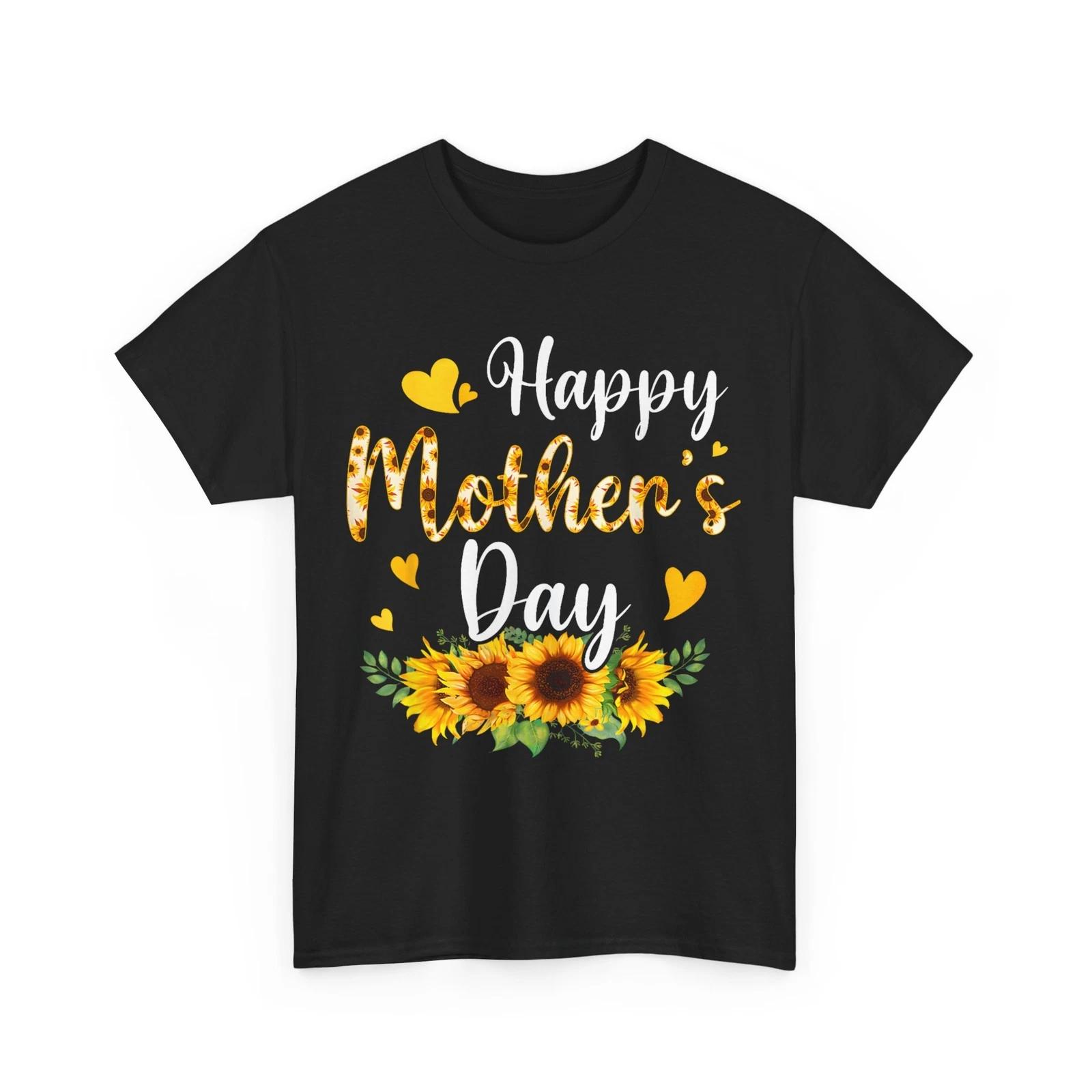 Mom Shirt, Happy Mother s Day Sunflower Women Mama Cute Shirt XL