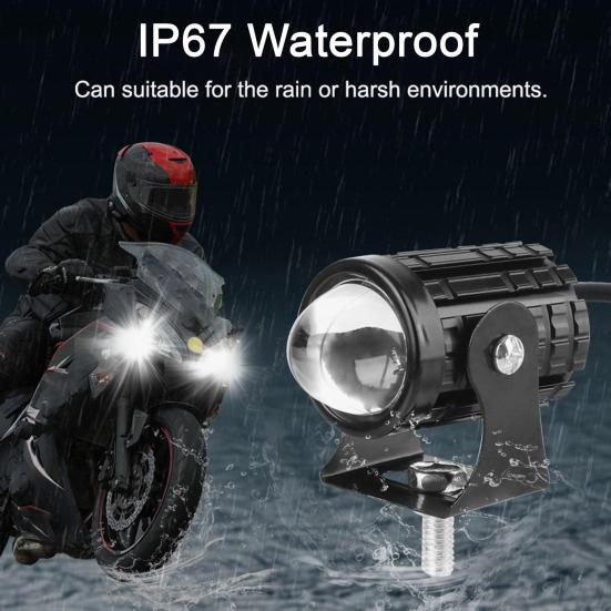 2Pcs Motorcycle Headlight Waterproof LED Spotlights Multi-Mode Switch LED Driving Fog Lights for Car Truck ATV Tractor
