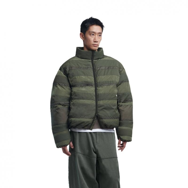 Nomanual H.c Nylon Down Jacket   Khaki