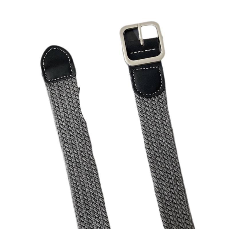 Stylish Canvas Belt For Men And Women Durable No Hole Square Buckle Fashionable Design