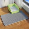 Extra Large Non-Slip Cat Litter Mat - Anti-Tracking, Anti-Splash, Scratch-Resistant, Double Layer, Leak-Proof Sand Control.