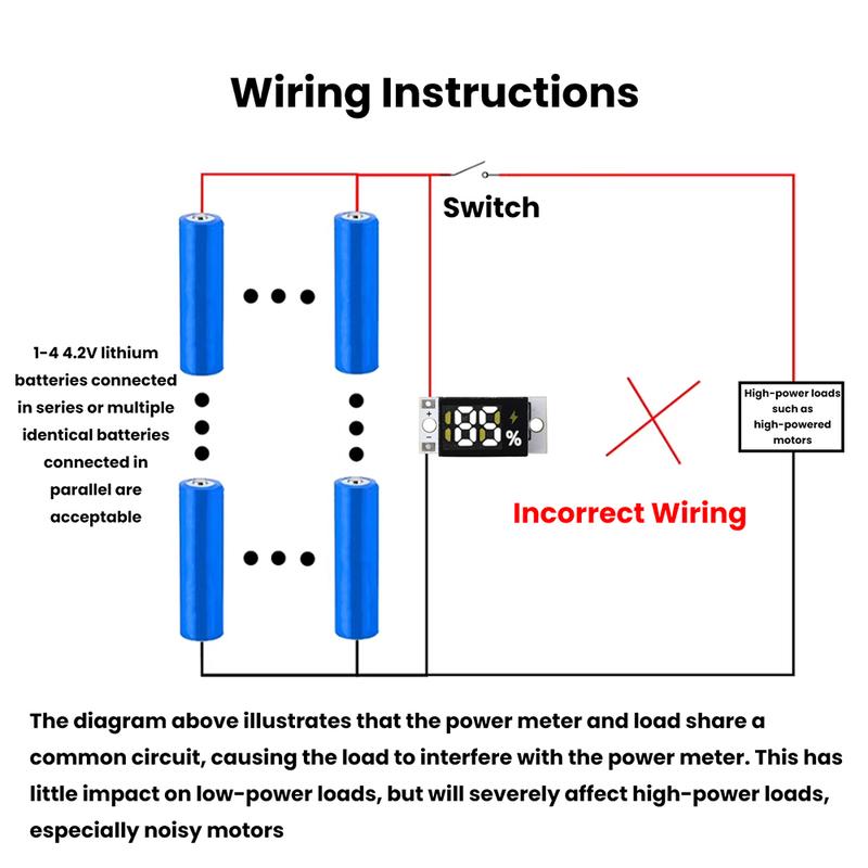 3-17V 1/2/3/4S Lithium Battery Power Meter Display Module Series Connected Battery Percentage Capacity Monitor Indicator Board