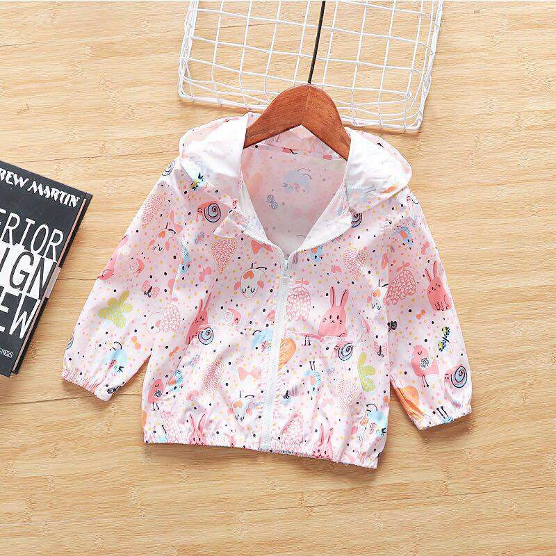 Zip-up Shirt Thin Jacket Children's Sun Protection Clothing