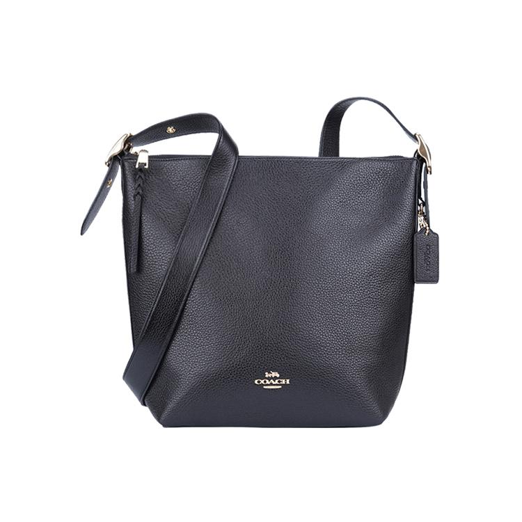

New COACH Leather Crossbody Bag, Shoulder Bag Women s Black C2818-IMBLK 23.1*5.1*29.0CM