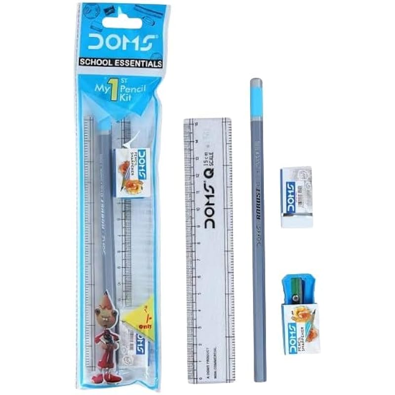 Doms My 1St Pencil Kit X20 | For Dark & Neat Writing | Perfect Value Pack | Kit For School Essentials | Includes Pencil, 20 count (Pack of 1)