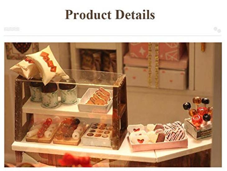 (t-FREAK) Dollhouse Handmade Kit Set Miniature Chocolate Shop Chocolatier