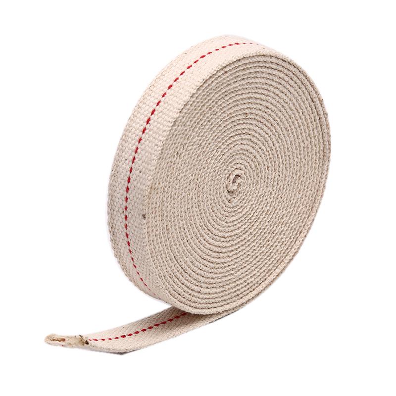 Materiale Accessorio Fai da Te 1/1.5/4.5M Stoppino Piatto in Cotone Forte per Accensione Fornello Bruciatore Lanterna Lampada a Olio
