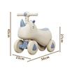 Infants Ride On Toys with Easy Grip Handles 4 Wheel Balance Bike for Blue