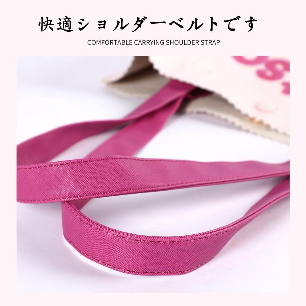 [MESUCA] Disney Strawberry Bear Canvas Shoulder Bag, Women's Brand, Popular Canvas Bag with Zipper, Pure Color, Tuition Bag, A4 Size, Large Capacity,