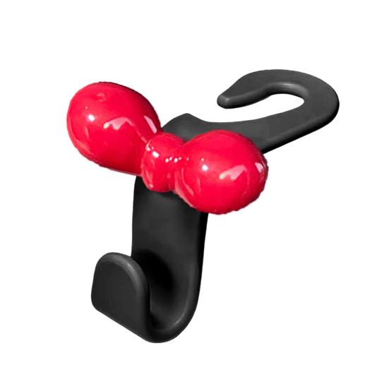 2Pcs Car Hook Lightweight Trunk Seat Button Hook Hole-Free Interior Storage Hook Multi-Functional Water Cup Holder